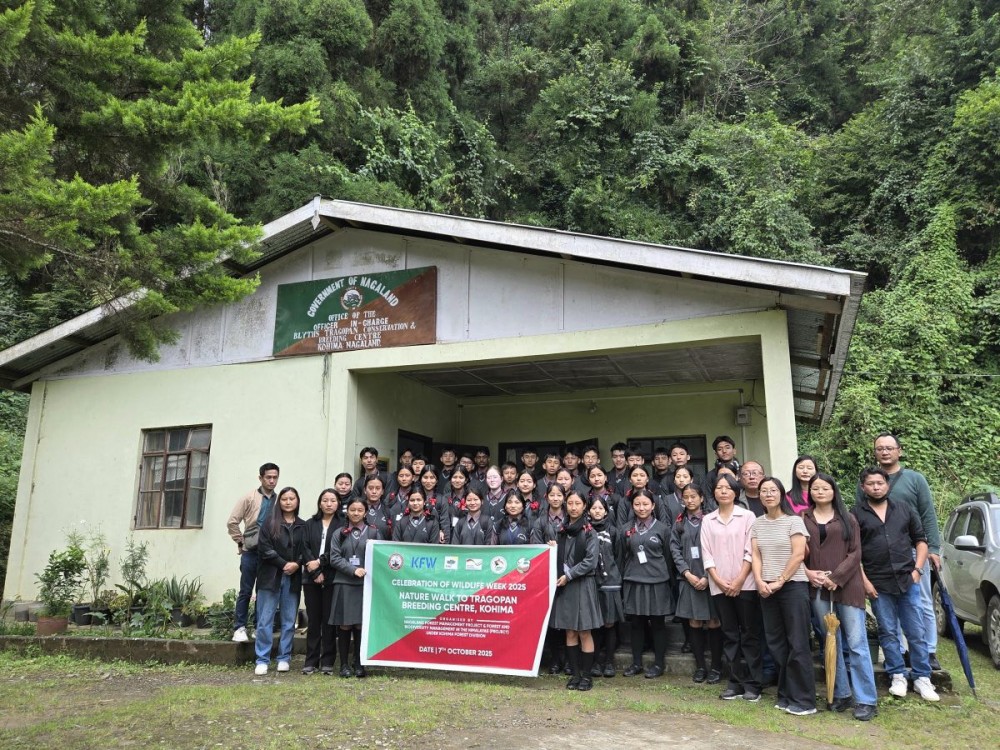 Participants at the  Blyth Tragopan Conservation and breeding centre.